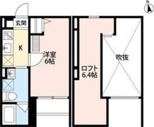 大物駅 徒歩7分 2階の物件間取画像